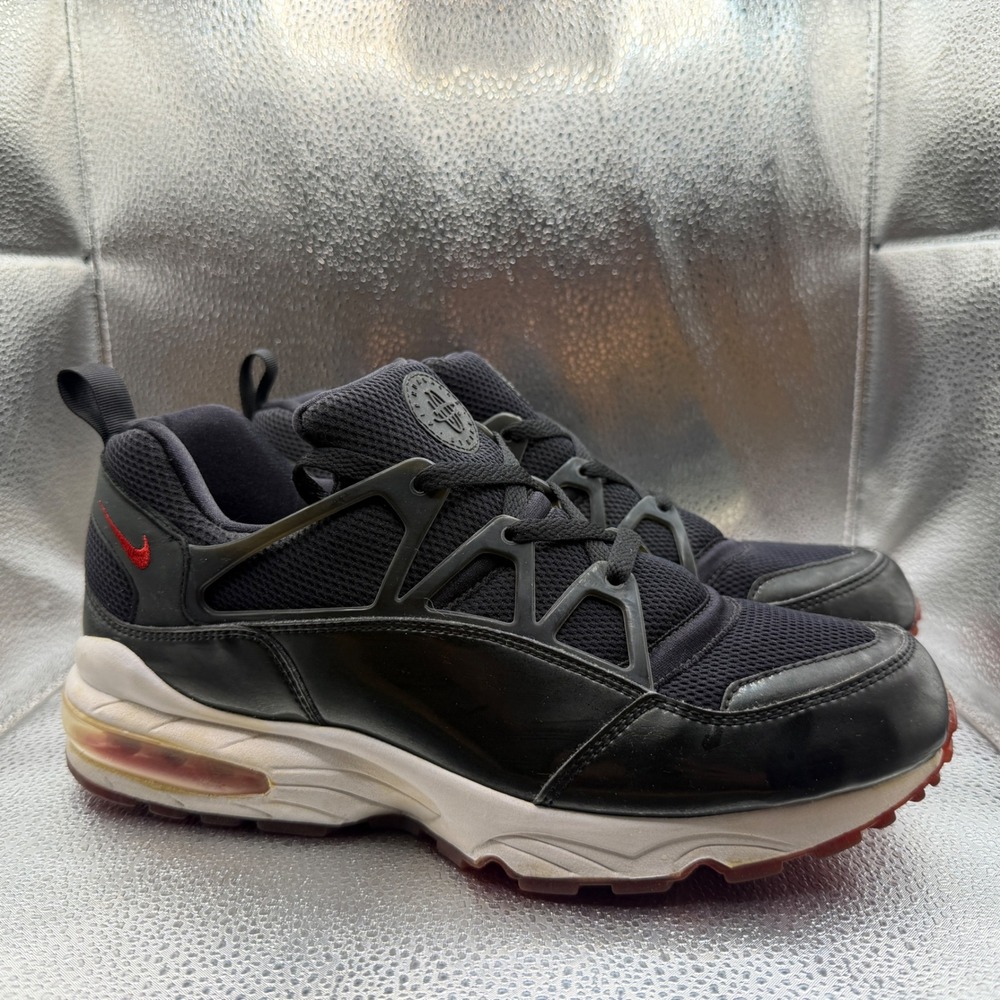 Size 10 Nike Air Huarache 2009 Mens Black Good 360969-061 Low Top Air Max Shoes